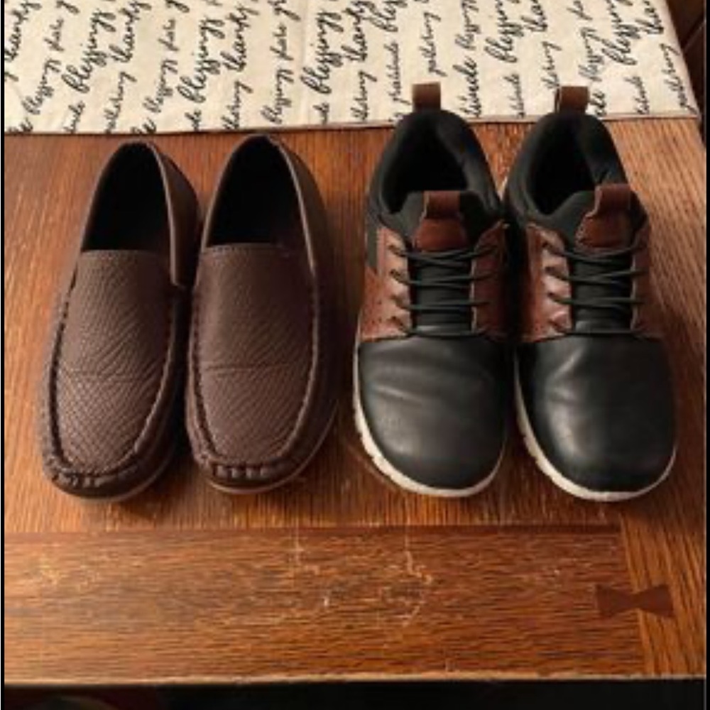 Boys size 1 loafers and dressy casual shoes